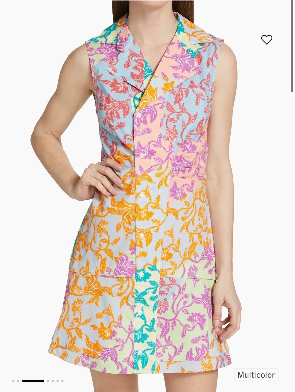 Derek Lam 10 Crosby Quiet Luxury Satina Tiered Sleeveless Shirtdress In Size 8